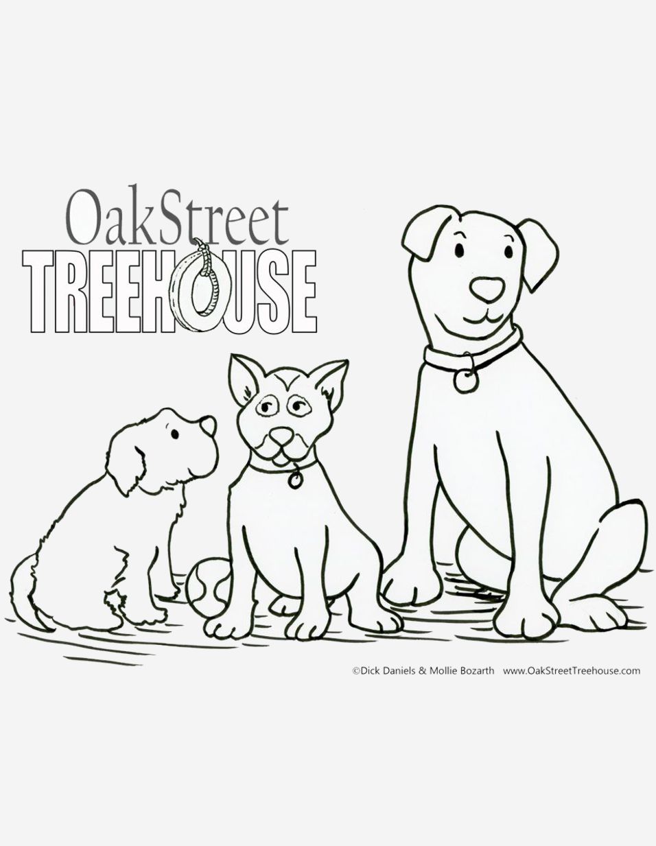 Print Dogs Coloring Page